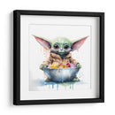 Baby Yoda Breakfast - Sophie P | Cuadro decorativo de Canvas Lab