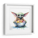 Baby Yoda Breakfast - Sophie P | Cuadro decorativo de Canvas Lab