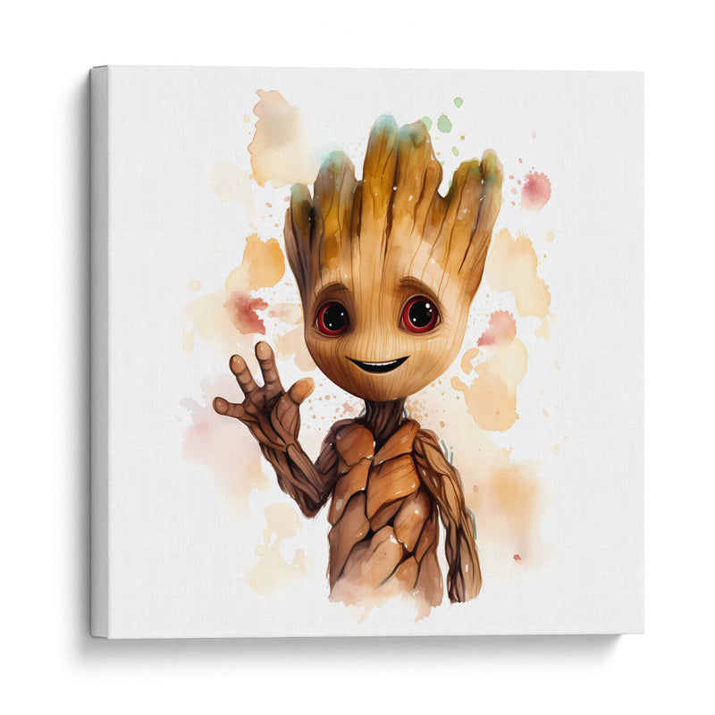 Hola Baby Groot II - Sophie P | Cuadro decorativo de Canvas Lab