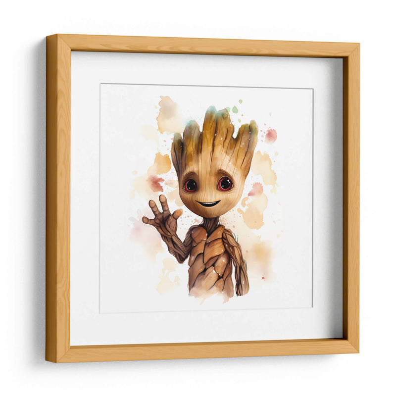 Hola Baby Groot II - Sophie P | Cuadro decorativo de Canvas Lab