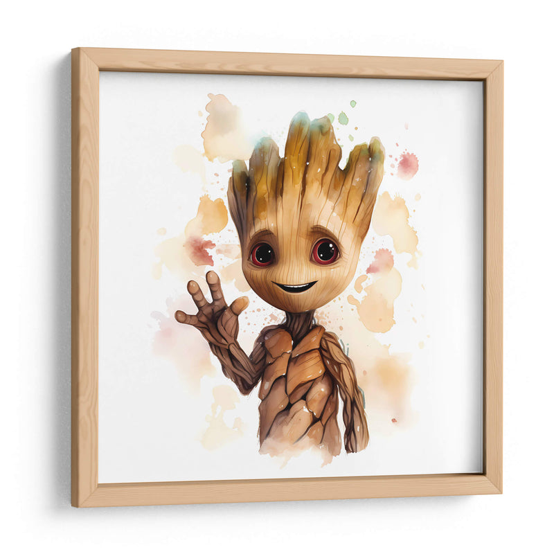 Hola Baby Groot II - Sophie P | Cuadro decorativo de Canvas Lab