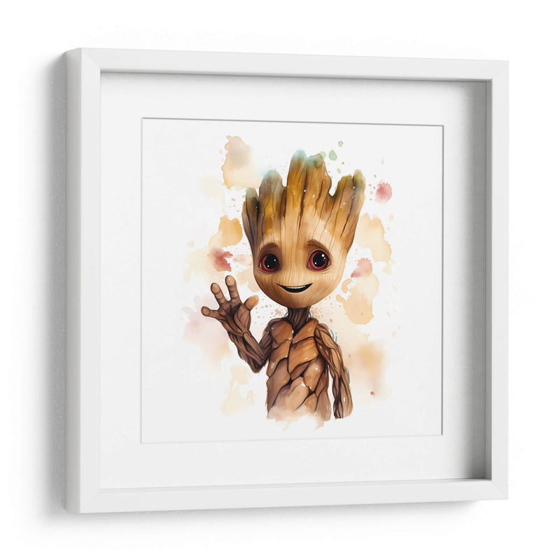 Hola Baby Groot II - Sophie P | Cuadro decorativo de Canvas Lab