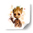 Hola Baby Groot II - Sophie P | Cuadro decorativo de Canvas Lab