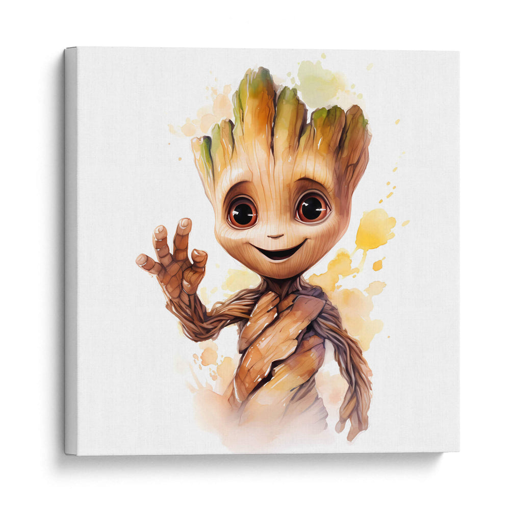 Hola Baby Groot III - Sophie P | Cuadro decorativo de Canvas Lab