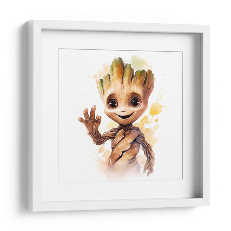 Hola Baby Groot III - Sophie P | Cuadro decorativo de Canvas Lab