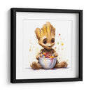 Baby Groot Breakfast - Sophie P | Cuadro decorativo de Canvas Lab