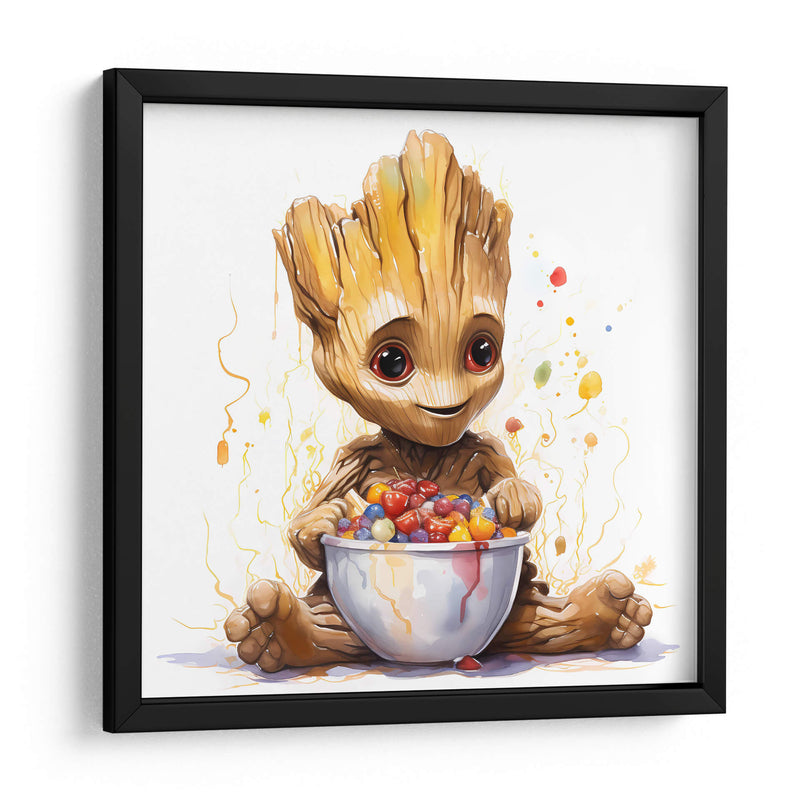 Baby Groot Breakfast - Sophie P | Cuadro decorativo de Canvas Lab