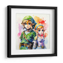 Link Y Zelda - Sophie P | Cuadro decorativo de Canvas Lab