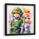 Link Y Zelda - Sophie P | Cuadro decorativo de Canvas Lab