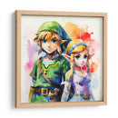 Link Y Zelda - Sophie P | Cuadro decorativo de Canvas Lab