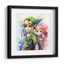 Link Con Zelda - Sophie P | Cuadro decorativo de Canvas Lab