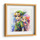 Link Con Zelda - Sophie P | Cuadro decorativo de Canvas Lab