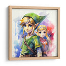 Link Con Zelda - Sophie P | Cuadro decorativo de Canvas Lab