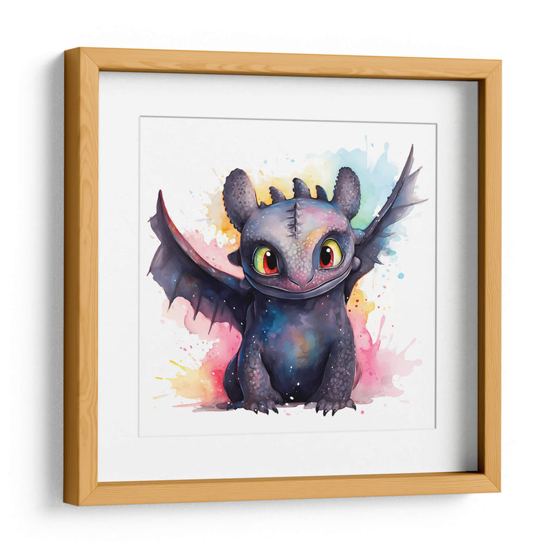 Toothless II - Sophie P | Cuadro decorativo de Canvas Lab