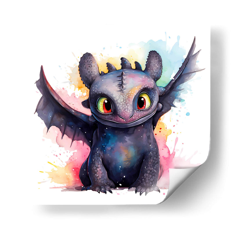 Toothless II - Sophie P | Cuadro decorativo de Canvas Lab