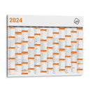Calendario Anual 2024 - Raul Fierro | Cuadro decorativo de Canvas Lab