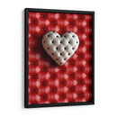 Corazón Blanco de piel Sintética - DeLaVegaGaming | Cuadro decorativo de Canvas Lab