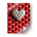 Corazón Blanco de piel Sintética - DeLaVegaGaming | Cuadro decorativo de Canvas Lab