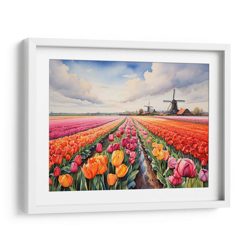 Campo de tulipanes en Holanda - Infiniity Art | Cuadro decorativo de Canvas Lab