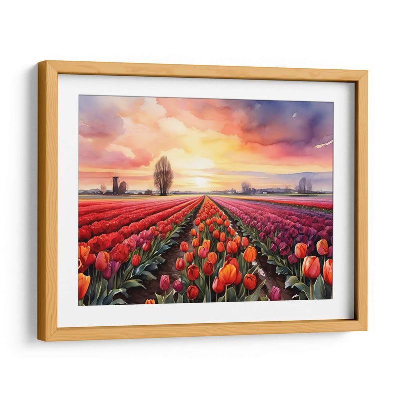 Campo de Tulipanes en Holanda II - Infiniity Art | Cuadro decorativo de Canvas Lab