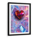 Mi Corazón Iridiscente Rojo - DeLaVegaGaming | Cuadro decorativo de Canvas Lab
