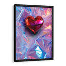 Mi Corazón Iridiscente Rojo - DeLaVegaGaming | Cuadro decorativo de Canvas Lab