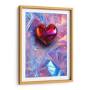 Mi Corazón Iridiscente Rojo - DeLaVegaGaming | Cuadro decorativo de Canvas Lab