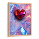 Mi Corazón Iridiscente Rojo - DeLaVegaGaming | Cuadro decorativo de Canvas Lab