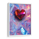 Mi Corazón Iridiscente Rojo - DeLaVegaGaming | Cuadro decorativo de Canvas Lab