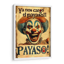 Letreros Mexicanos - Payaso - DeLaVegaGaming | Cuadro decorativo de Canvas Lab