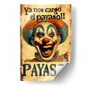Letreros Mexicanos - Payaso - DeLaVegaGaming | Cuadro decorativo de Canvas Lab