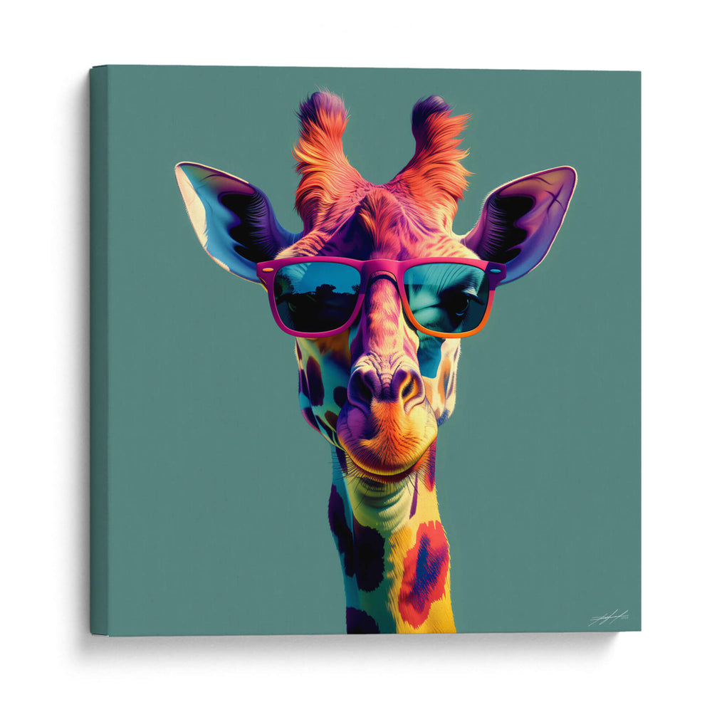 Animales Veraniegos - Jirafa - DeLaVegaGaming | Cuadro decorativo de Canvas Lab