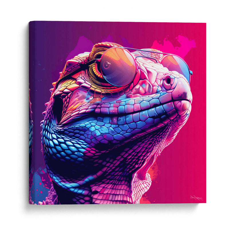 Animales Veraniegos -  Lagarto - DeLaVegaGaming | Cuadro decorativo de Canvas Lab