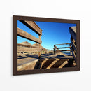 Madera, azul _ sombras - Anivpaz | Cuadro decorativo de Canvas Lab