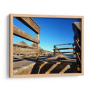 Madera, azul _ sombras - Anivpaz | Cuadro decorativo de Canvas Lab