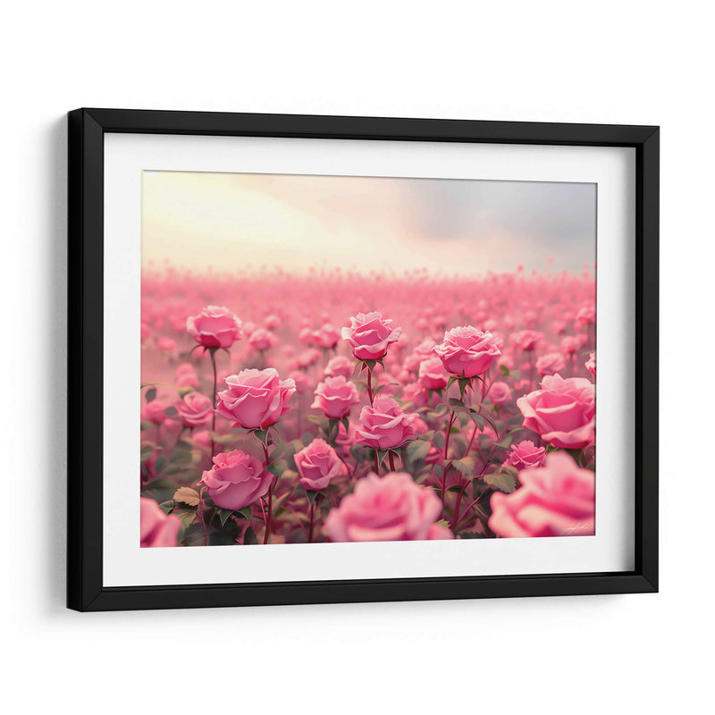 Campo de Rosas Rosas - 1 - DeLaVegaGaming | Cuadro decorativo de Canvas Lab