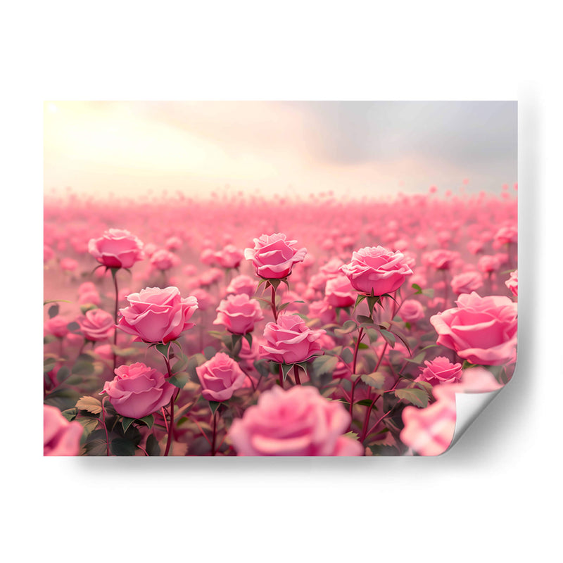 Campo de Rosas Rosas - 1 - DeLaVegaGaming | Cuadro decorativo de Canvas Lab