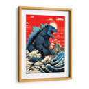 Godzilla y la Gran Ola - Paltik Arte Digital | Cuadro decorativo de Canvas Lab