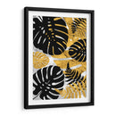 Hojas dorado negro Monstera  - Lofty&Me | Cuadro decorativo de Canvas Lab