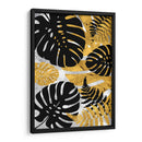 Hojas dorado negro Monstera  - Lofty&Me | Cuadro decorativo de Canvas Lab