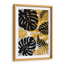 Hojas dorado negro Monstera  - Lofty&Me | Cuadro decorativo de Canvas Lab