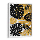 Hojas dorado negro Monstera  - Lofty&Me | Cuadro decorativo de Canvas Lab