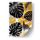 Hojas dorado negro Monstera  - Lofty&Me | Cuadro decorativo de Canvas Lab