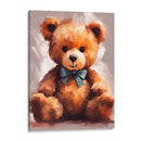 Oso de peluche moño - Lofty&Me | Cuadro decorativo de Canvas Lab