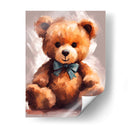 Oso de peluche moño - Lofty&Me | Cuadro decorativo de Canvas Lab