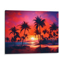 Palmeras en el atardecer  - Paltik Arte Digital | Cuadro decorativo de Canvas Lab