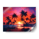 Palmeras en el atardecer  - Paltik Arte Digital | Cuadro decorativo de Canvas Lab