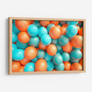Orbes - Naranjazul - DeLaVegaGaming | Cuadro decorativo de Canvas Lab