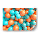 Orbes - Naranjazul - DeLaVegaGaming | Cuadro decorativo de Canvas Lab