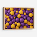 Orbes - Morado/Amarillo - DeLaVegaGaming | Cuadro decorativo de Canvas Lab